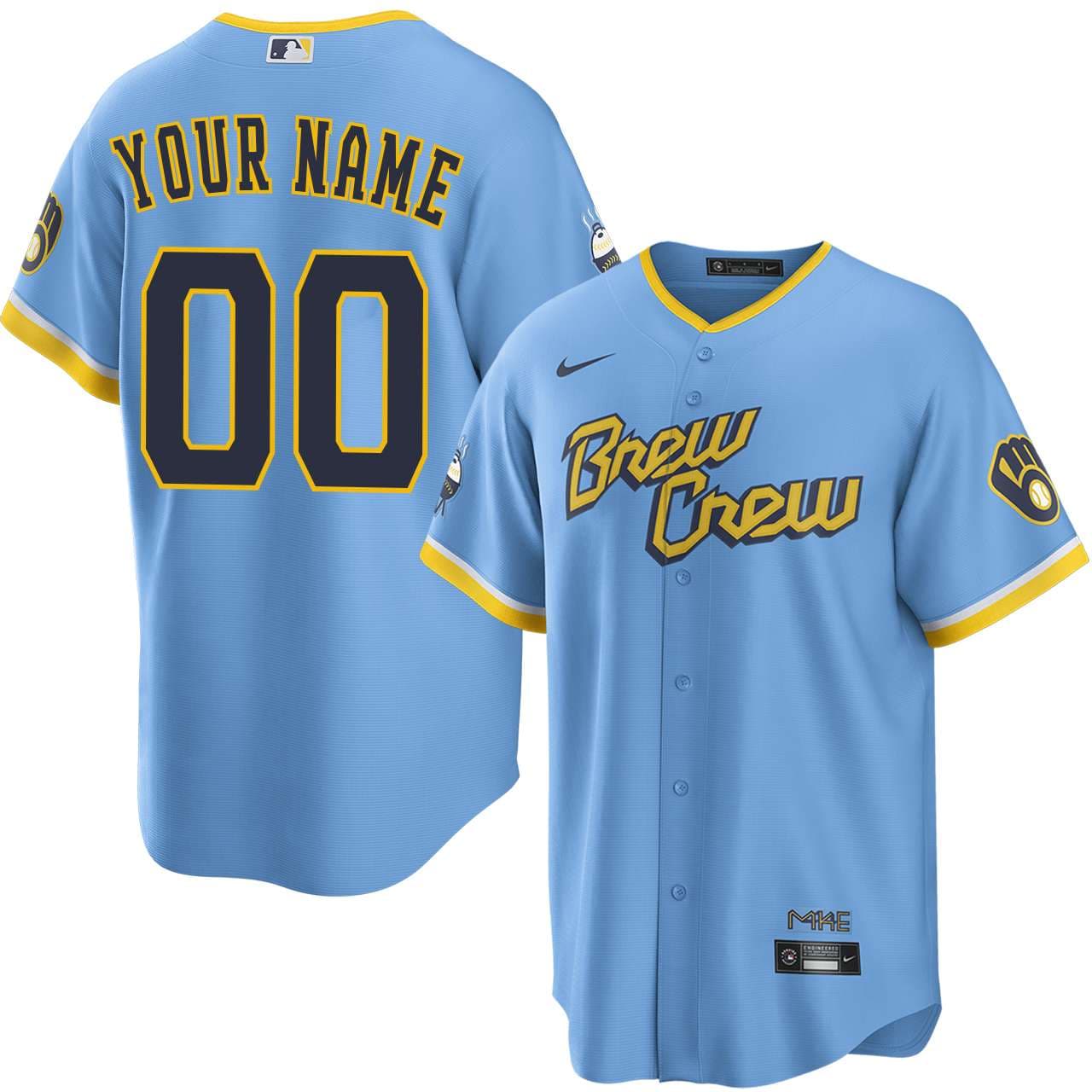 Men's Milwaukee Brewers NIKE® Personalized City Connect Jersey