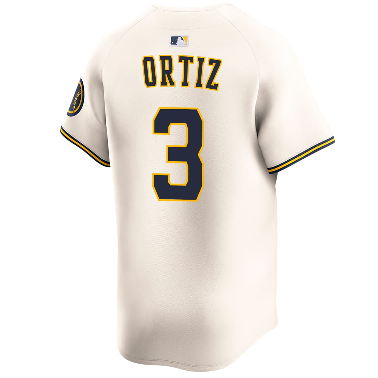 Joey Ortiz #3 Milwaukee Brewers Jersey